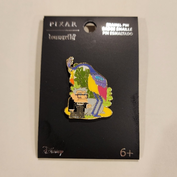 Loungefly Disney Pixar UP Carl and Kevin Jungle Enamel Pin NEW - Picture 2 of 12
